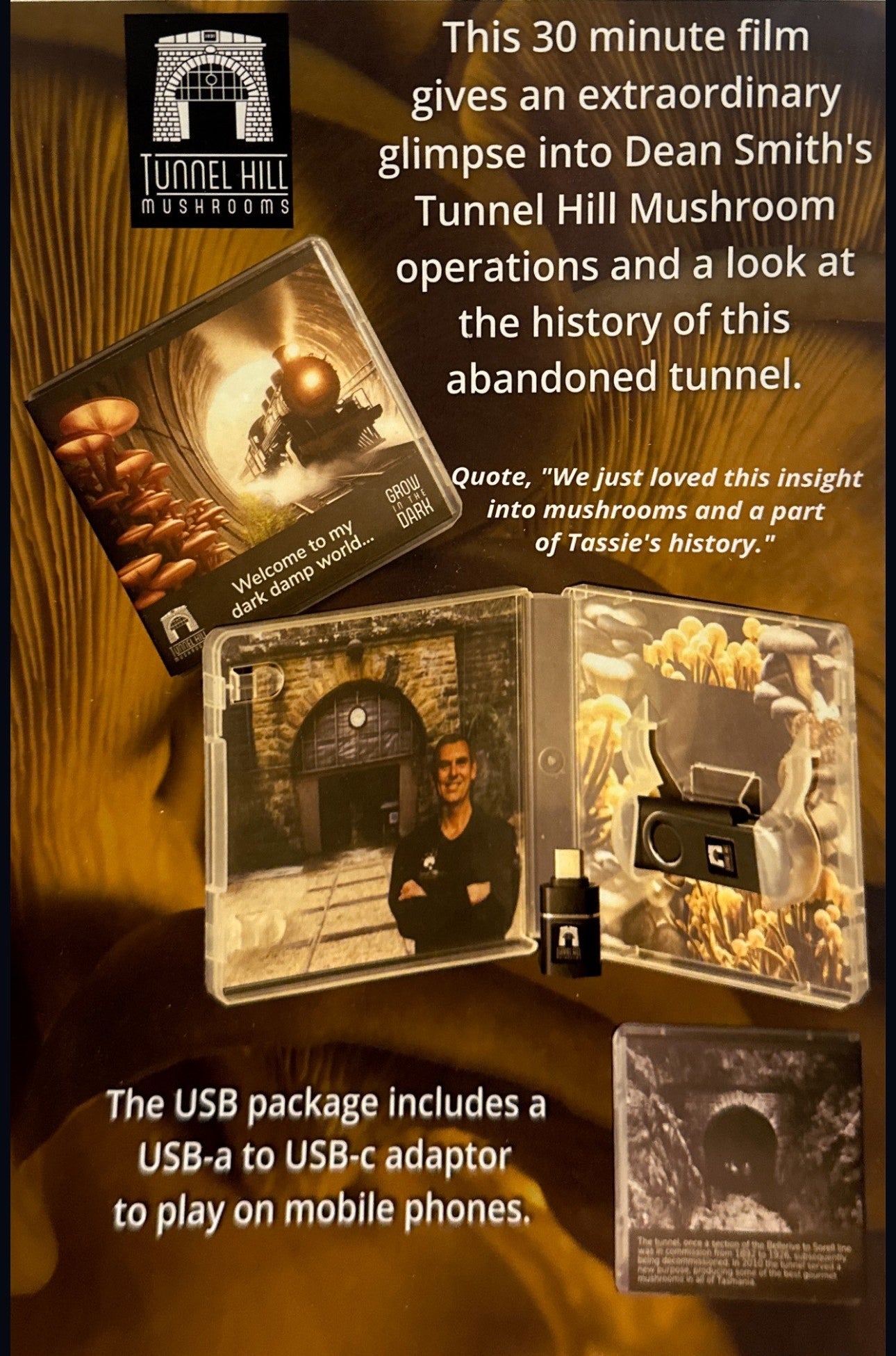 Tunnel Hill Mushrooms USB Documentry